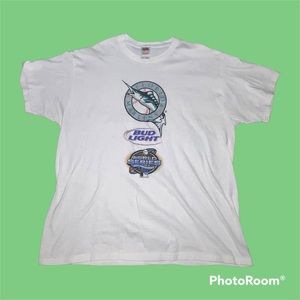 2003 World Series Florida Marlins x Bud Light Promo Shirt